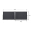 PARAVENT DOUBLE RÉTRACTABLE GRIS 6X1,6 M (6)