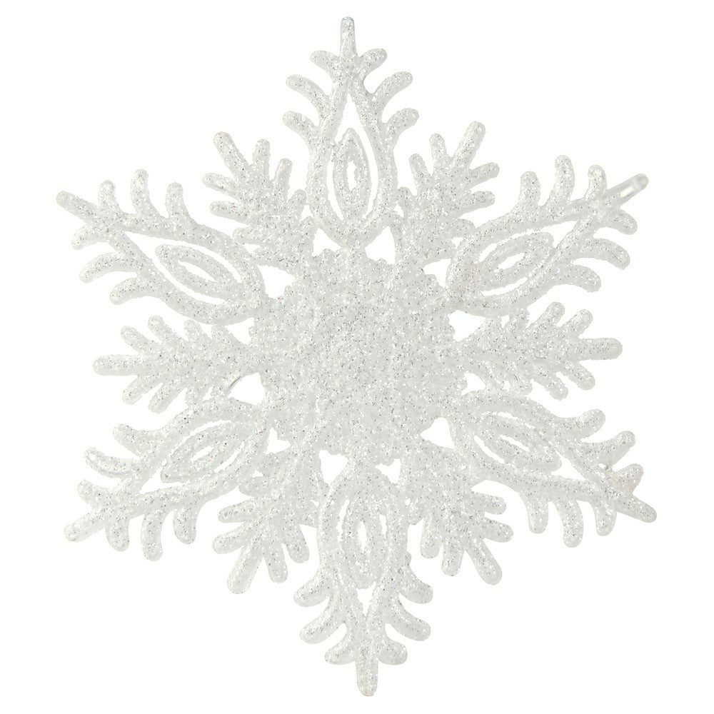 FLOCON À SUSPENDRE PAILLETÉ BLANC