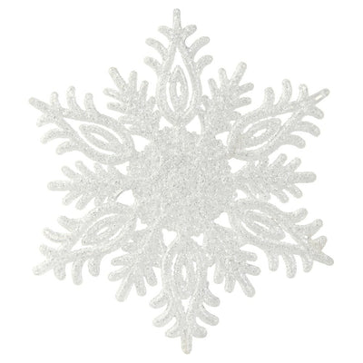 FLOCON À SUSPENDRE PAILLETÉ BLANC