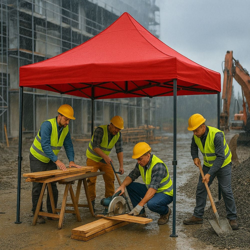 TENTE PLIANTE PRO 3 X 3 M ROUGE (5)