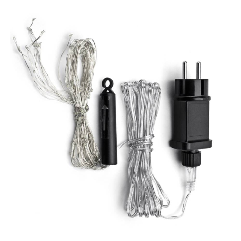 GUIRLANDE CUIVRE ÉLECTRIQUE PIEUVRE (3) & GUIRLANDE CUIVRE ÉLECTRIQUE PIEUVRE 100 LED BLANC