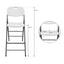 CHAISE HAUTE PLIANTE 45 X 79 X 121 CM BLANCHE (3)