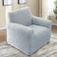HOUSSE CHENILLE EXTENSIBLE GRIS (3) & HOUSSE DE FAUTEUIL CHENILLE EXTENSIBLE