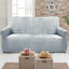 HOUSSE CHENILLE EXTENSIBLE GRIS (5) & HOUSSE DE CANAPÉ 3 PLACES CHENILLE EXTENSIBLE