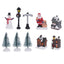 SET 10 PCS POUR VILLAGE DE NOËL (1)