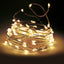 GUIRLANDE CUIVRE À PILES (4) & GUIRLANDE CUIVRE A PILES 100 LED 5.05M BLANC CHAUD