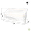 HOUSSE BANC DE JARDIN PLASTIQUE BLANC (1)