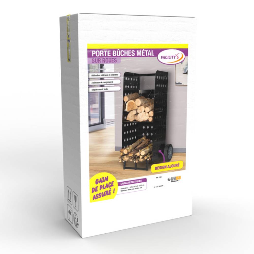 PORTE-BÛCHE MÉTAL SUR ROUES (5)