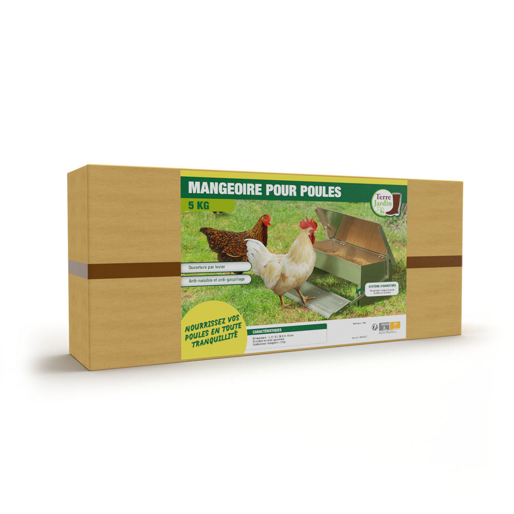 MANGEOIRE À POULES À PÉDALE (3)