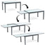 Table de jardin extensible en verre avec 4 chaises (4)