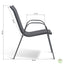 CHAISES TEXTILÈNE EMPILABLES X4 (6)