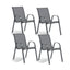 CHAISES TEXTILÈNE EMPILABLES X4