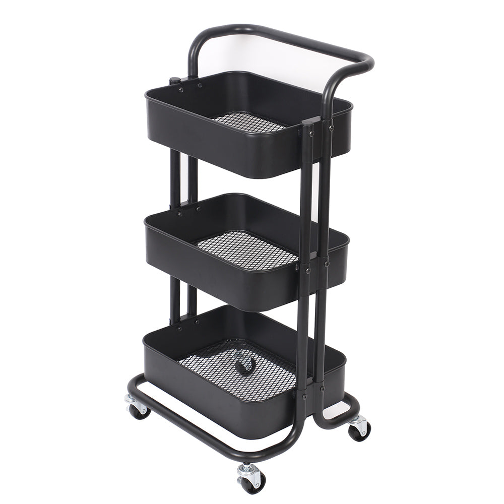 CHARIOT DE RANGEMENT DESSERTE NOIRE