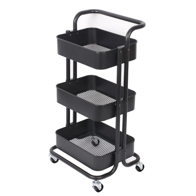 CHARIOT DE RANGEMENT DESSERTE NOIRE