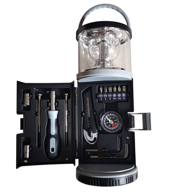 LAMPE BAROUDEUR AVEC BOÎTE À OUTILS