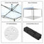 Lot de 2 tonnelles barnum professionnelles 3x3 pliantes avec 4 connecteurs et 1 gouttière (1)