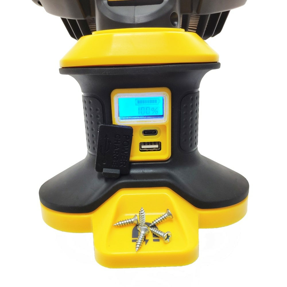 VENTILATEUR PROJECTEUR RECHARGEABLE COB 1500LM (3)