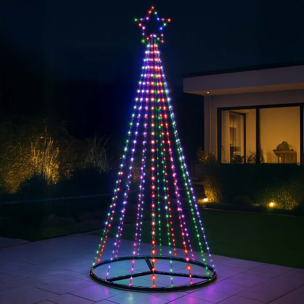 SAPIN ÉLECTRIQUE 370 LED MULTICOLORE (2)