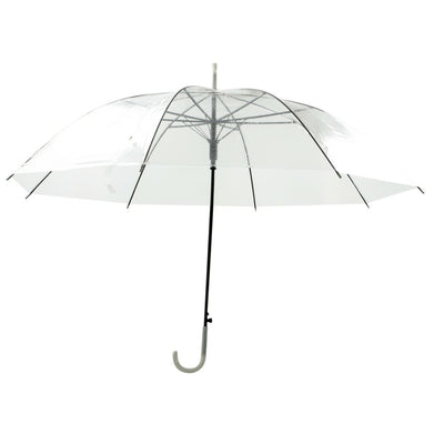 PARAPLUIE TRANSPARENT BLANC Ø 90 CM