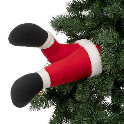 SUSPENSION MAXI TIGE JAMBE PÈRE NOËL 40 CM (1)