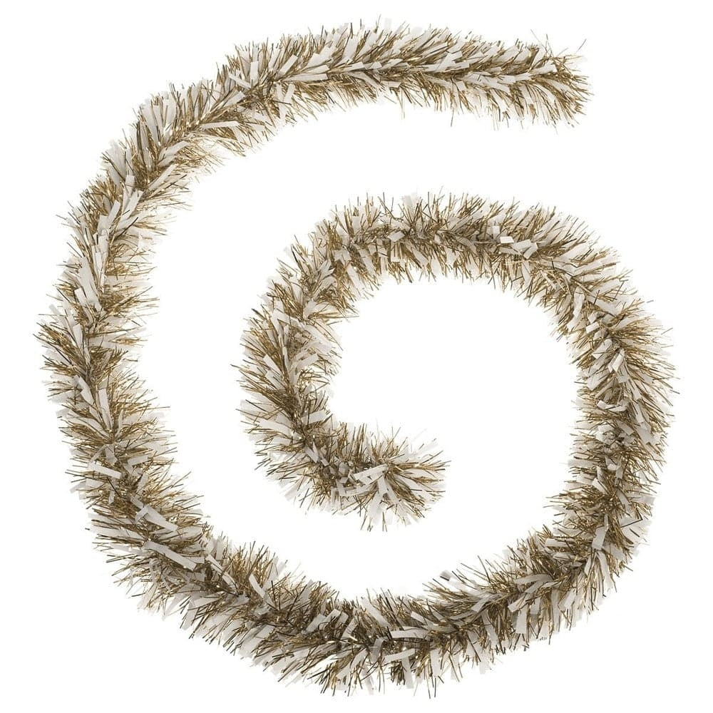 GUIRLANDE BRINS MIXTES OR ET BLANC