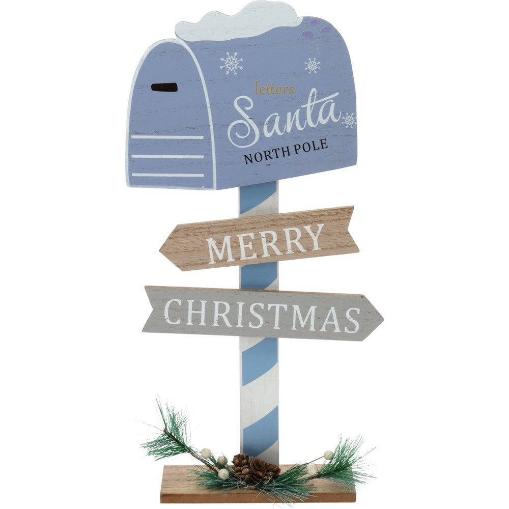 BOÎTE AUX LETTRES BLEU ET BEIGE