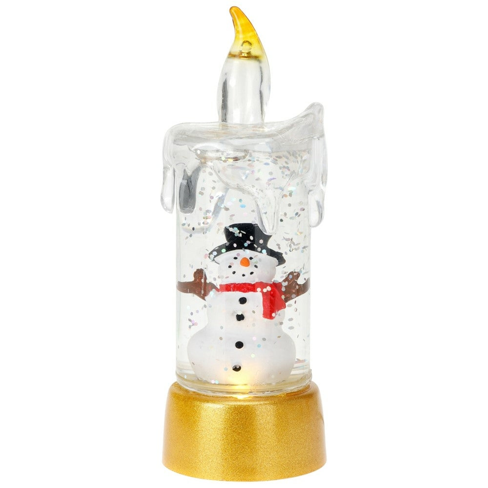 BOUGIE TRANSPARENTE LUMINEUSE AVEC DÉCORATION (1)