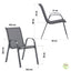 CHAISES TEXTILÈNE EMPILABLES X6 (13)