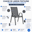 CHAISES TEXTILÈNE EMPILABLES X6 (8)