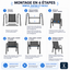 CHAISES TEXTILÈNE EMPILABLES X6 (9)