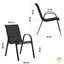 CHAISES TEXTILÈNE EMPILABLES X6 (14)