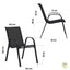 CHAISES TEXTILÈNE EMPILABLES X6 (14) & CHAISES TEXTILÈNE EMPILABLES NOIR X6 (5)