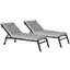 COUSSIN UNIVERSEL POUR BAIN DE SOLEIL GRIS X2