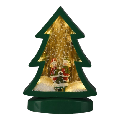 SAPIN VERT LUMINEUX ET MUSICAL AVEC EFFET NEIGE