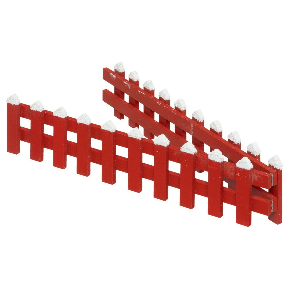 CLÔTURE BOIS (2) & CLÔTURE BOIS ROUGE H10CM