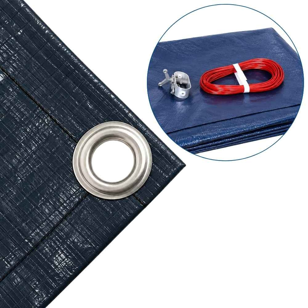BÂCHE PISCINE RONDE 140 G/M² (1)