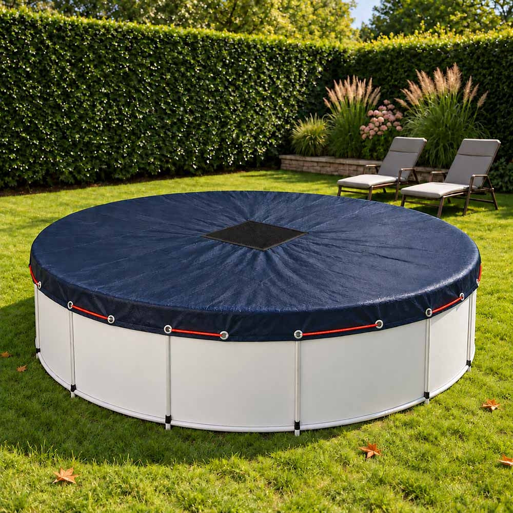 BÂCHE PISCINE RONDE 140 G/M² (5)