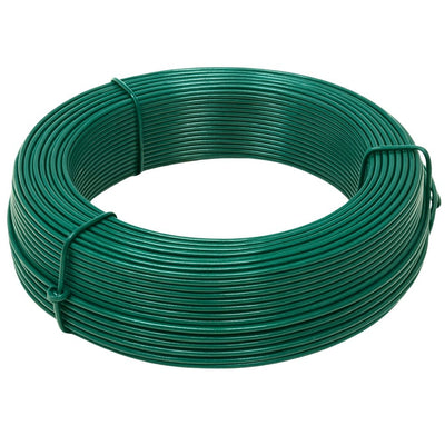 FIL DE TENSION EN ACIER PLASTIFIE VERT Ø2,7MMx100M