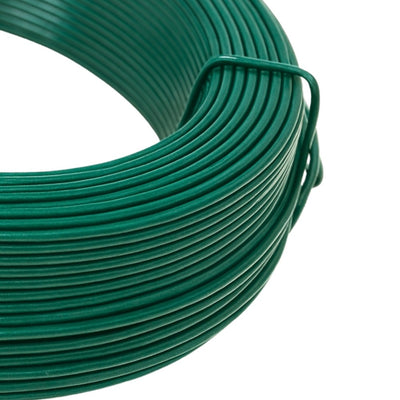FIL DE TENSION EN ACIER PLASTIFIE VERT Ø2,7MMx100M (1)