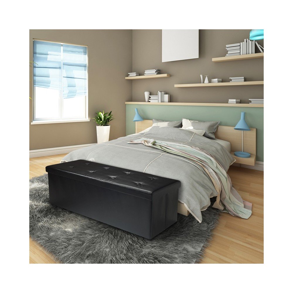 BANC COFFRE DE RANGEMENT IMITATION CUIR (3)