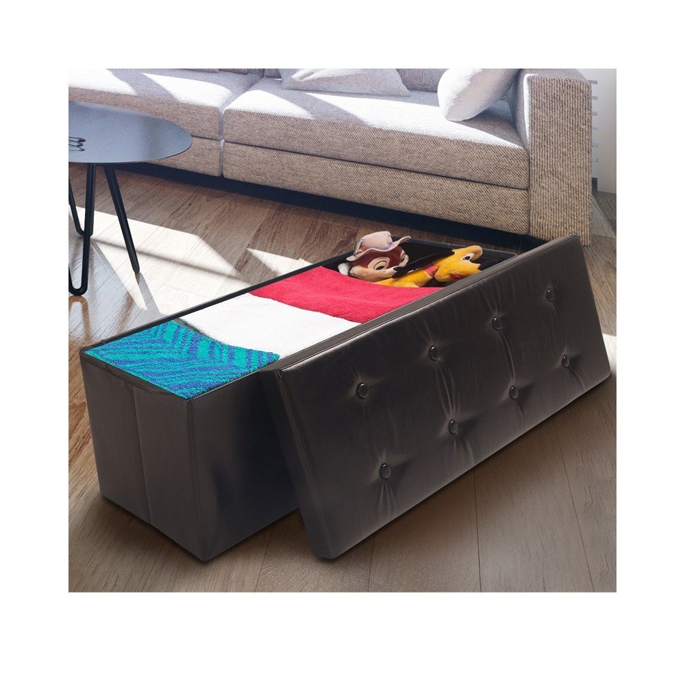 BANC COFFRE DE RANGEMENT IMITATION CUIR (4)