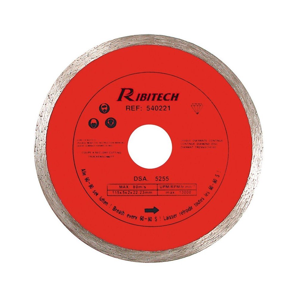 DISQUE DIAMANT CONTINU & DISQUE DIAMANT CONTINU Ø 115 MM & DISQUE DIAMANT CONTINU Ø 125 MM