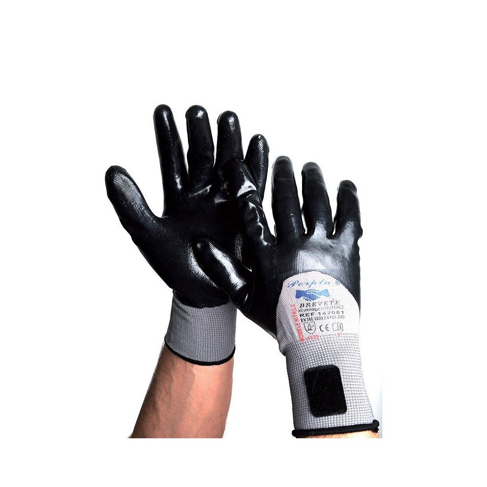 GANTS RENFORCE NITRILE T. 10 & GANTS RENFORCE NITRILE T8