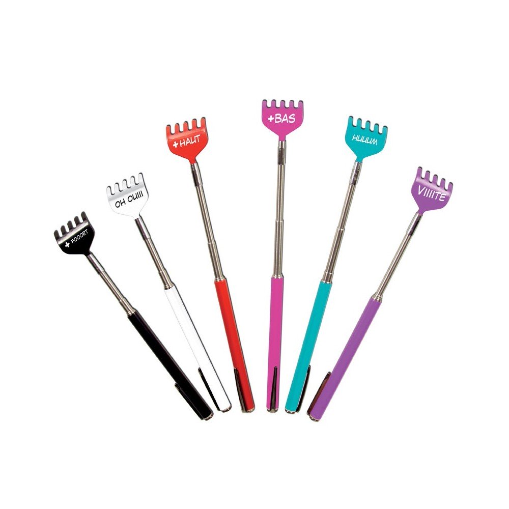 GRATTE-DOS TÉLESCOPIQUE NOIR & GRATTE-DOS TÉLESCOPIQUE BLANC & GRATTE-DOS TÉLESCOPIQUE ROUGE