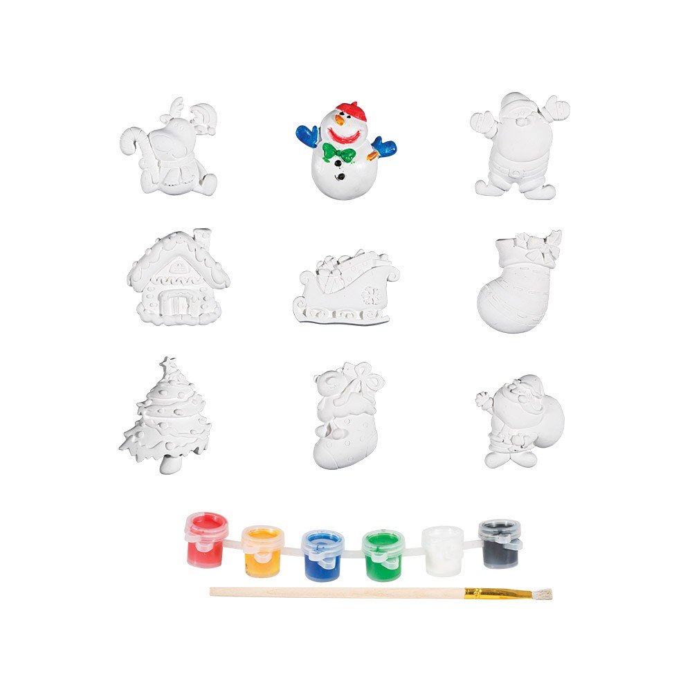 MAGNETTE PLATRE À PEINDRE X9