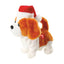 PELUCHE AUTOMATE CHIEN DE NOËL À PILES BLANC