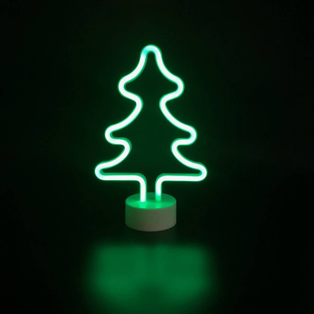 SAPIN NÉON À PILES (1)