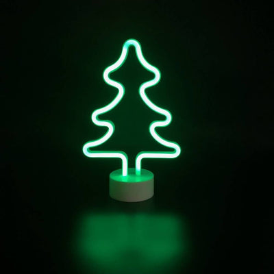 SAPIN NÉON À PILES (1)