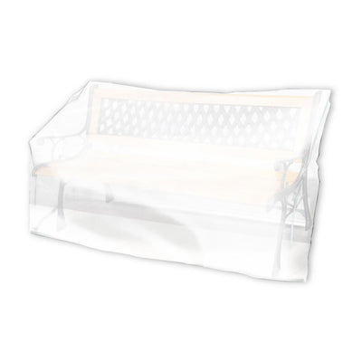 HOUSSE BANC DE JARDIN PLASTIQUE BLANC