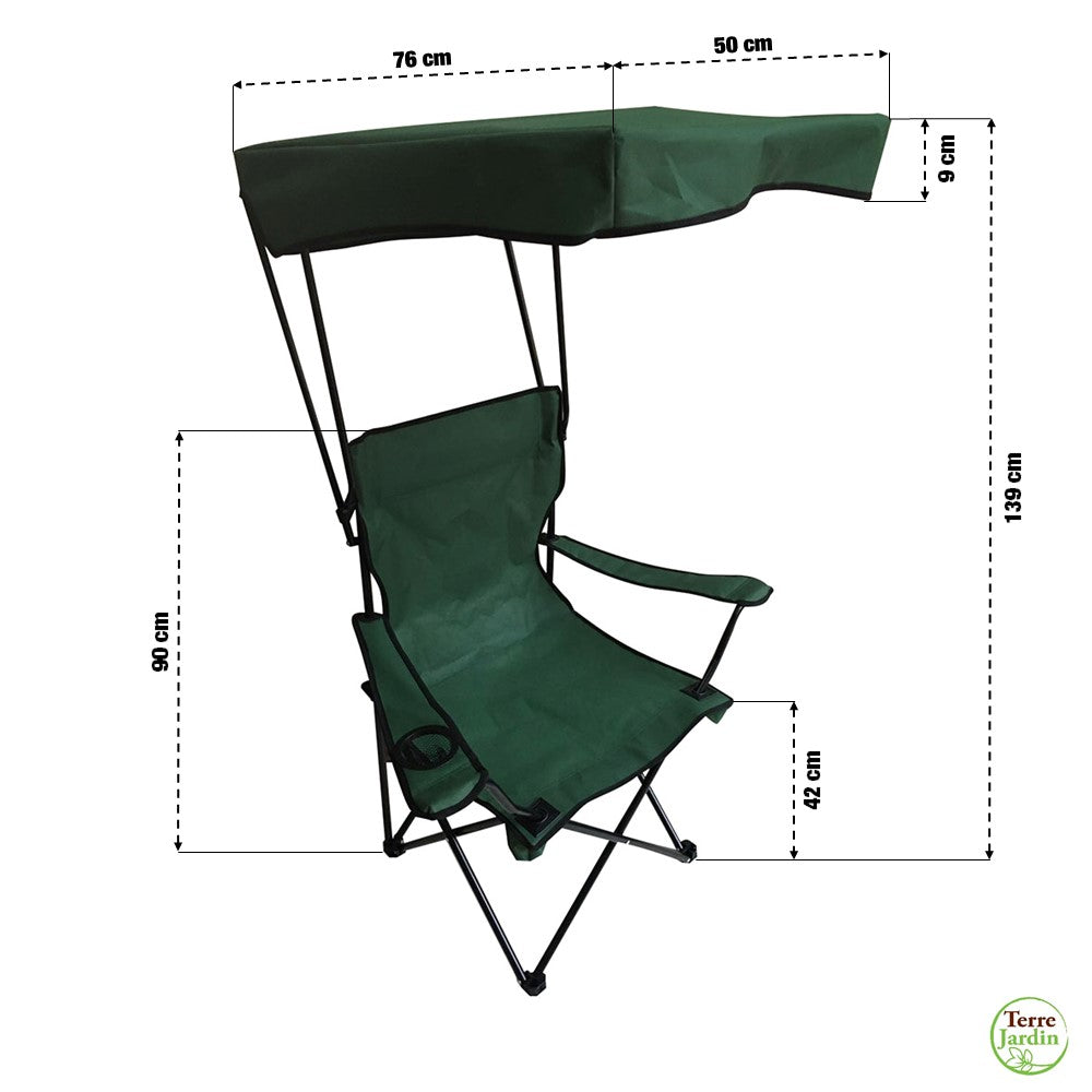 FAUTEUIL PLIANT PARE-SOLEIL (6) & FAUTEUIL PLIANT PARE SOLEIL VERT (1)